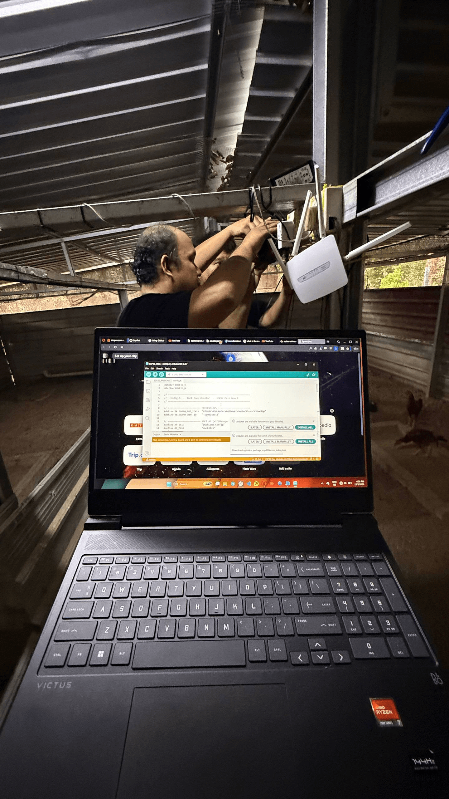 Smart Duck Coop IoT Monitoring