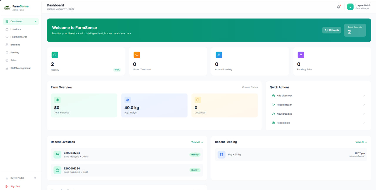 IoT RFID Livestock System screenshot 3